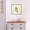 Into the Woods II no Border (Owl) by Emily Adams 16-in. W x 16-in. H. Canvas Wall Art Print Framed in Grey